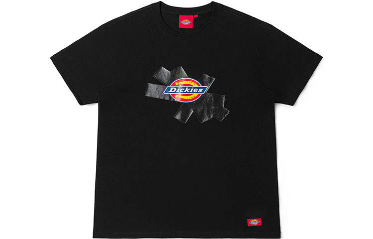 Dickies T Shirts Unisex Black Crew Neck Moderate Straight Fit