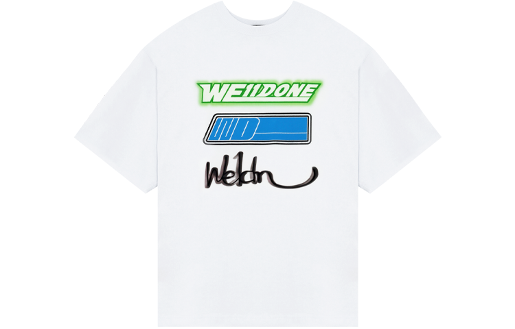 WE11DONE WE11DONE Logo Printed Crewneck T-Shirt