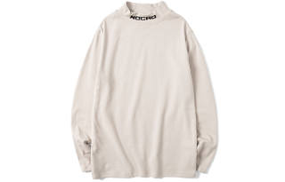 NOCAO T Shirts Unisex Half Turtleneck Thickened And Fleece Lined Straight Fit