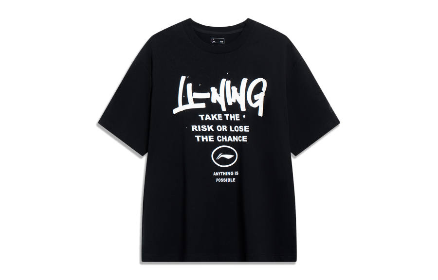 Li-Ning Li Ning Sports Fashion Collection T Shirt Unisex Black