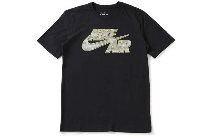Nike Nike T Shirts Men's Black Crew Neck Moderate Straight Fit