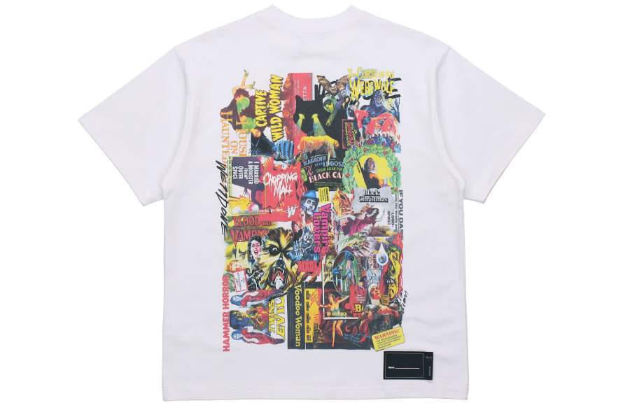 WE11DONE T Shirts Unisex White Crew Neck Moderate Straight Fit