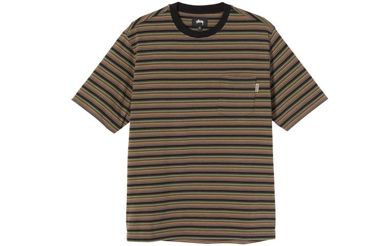 Stussy T Shirts Men's Crew Neck Moderate Straight Fit