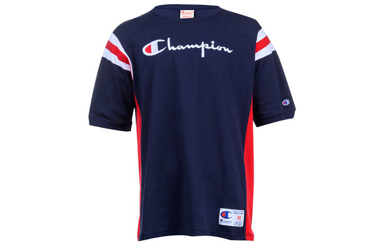 Champion Straight Fit T Shirt US Version Men's Dark Blue