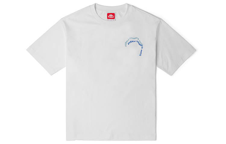 Kappa T Shirts Unisex Crew Neck Moderate Straight Fit