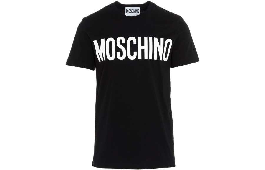 MOSCHINO Logo Printed Crewneck T Shirt