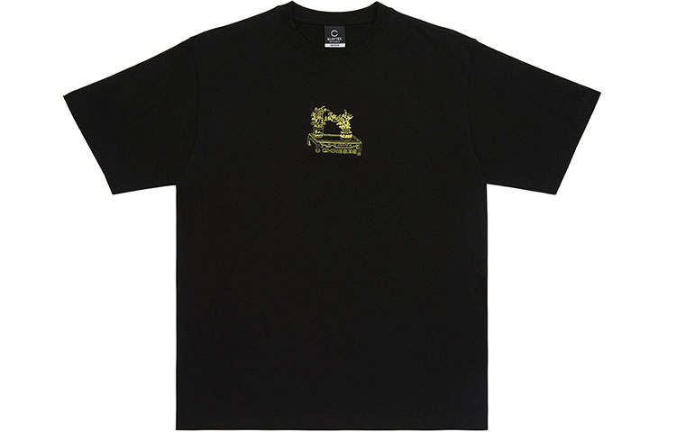 CLOT T Shirts Unisex Black Crew Neck Moderate Straight Fit