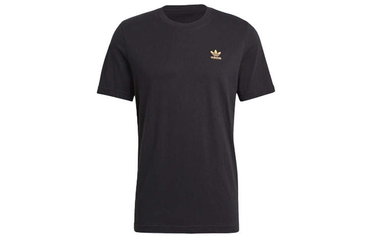 Adidas Originals T Shirts Men's Black Crew Neck Moderate