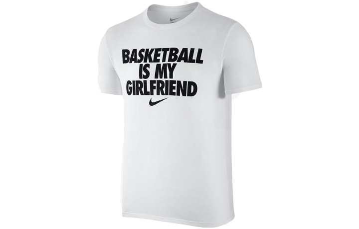 Nike Nike T Shirts Men's White Crew Neck Moderate Straight Fit