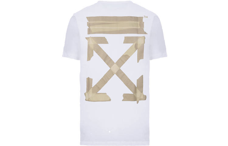 OFF-WHITE OFF WHITE Slim Fit Tape Arrows T Shirt
