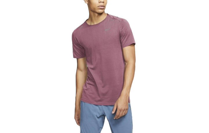 Nike Nike T Shirts Men's Rose Red Crew Neck Moderate