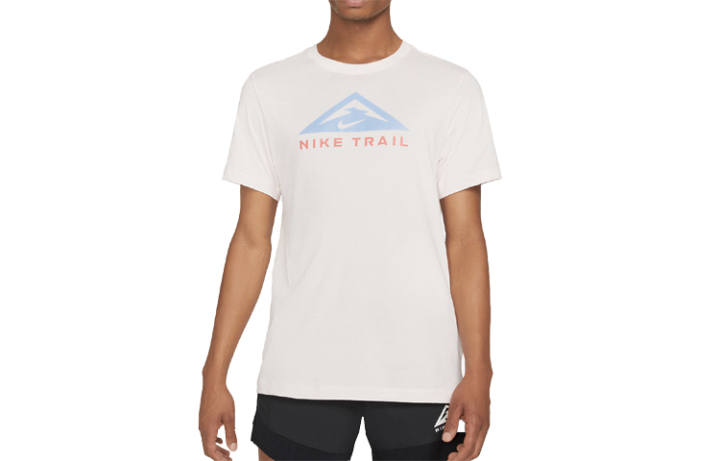 Nike Nike T Shirts Men's Light Pink Crew Neck Moderate Straight Fit