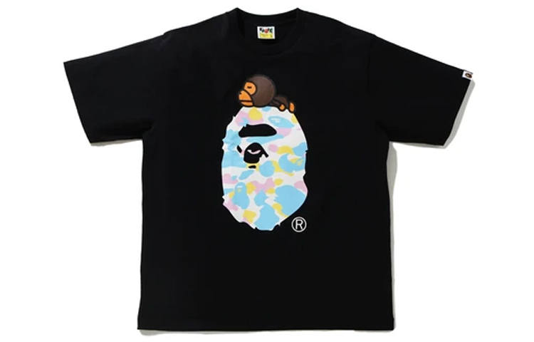 A BATHING APE Bape New Multi Camo Milo On Ape Relaxed Tee