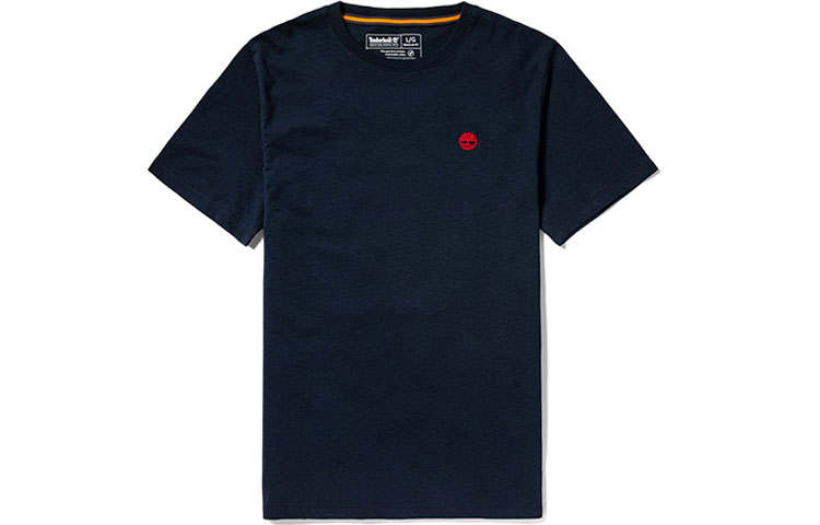 Timberland T Shirts Men's Dark Sapphire Crew Neck Moderate Straight Fit