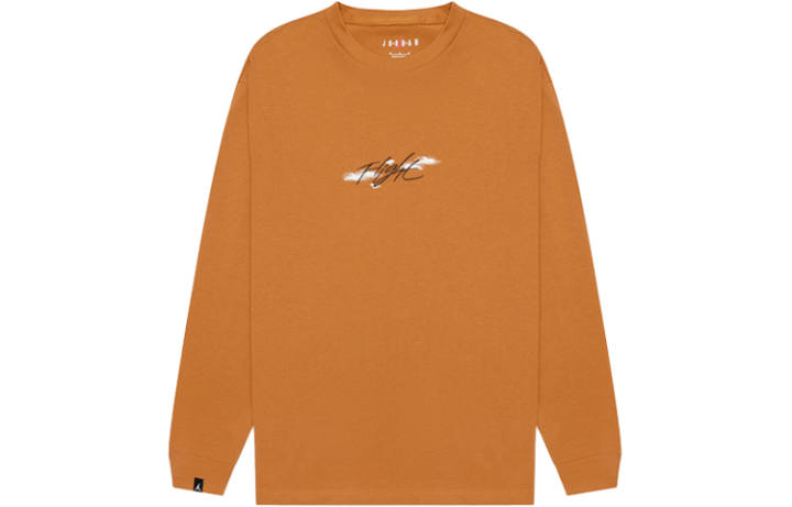 Jordan Jordan T Shirts Men's Caramel Crew Neck Moderate Straight Fit