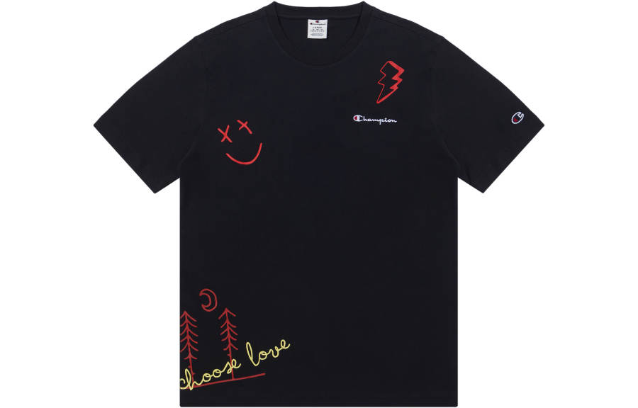 Champion T Shirts Unisex Crew Neck Moderate Straight Fit