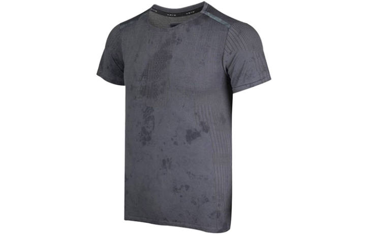 Nike Nike T Shirts Men's Black Crew Neck Moderate Straight Fit