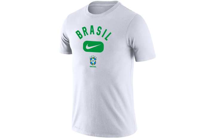 Nike Nike T Shirts Men's White Crew Neck Moderate Straight Fit