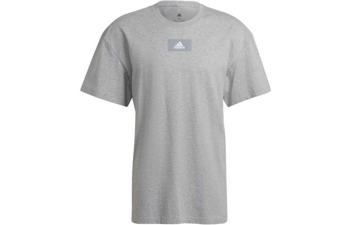 Adidas Adidas Drop Shoulder Sleeve T Shirt Men's Gray