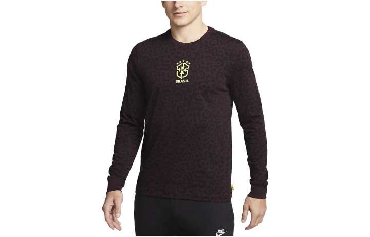 Nike Nike T Shirts Men's Dark Brown Crew Neck Thin Other