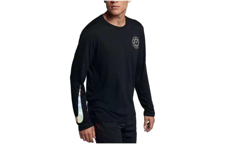 Nike Nike Dry T Shirts Men's Black Crew Neck Moderate Straight Fit