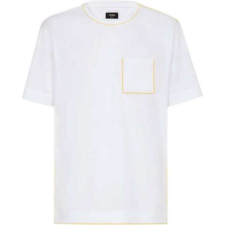 FENDI Light Jersey And Profile T Shirt