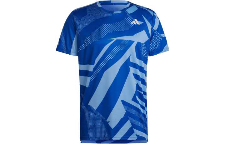 Adidas Adidas T Shirts Men's Blue Crew Neck Moderate Straight Fit