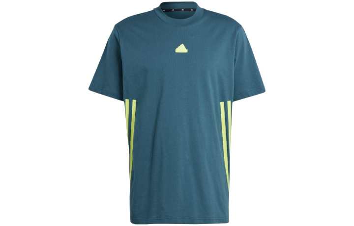 Adidas Adidas T Shirts Men's Blue Crew Neck Moderate Straight Fit