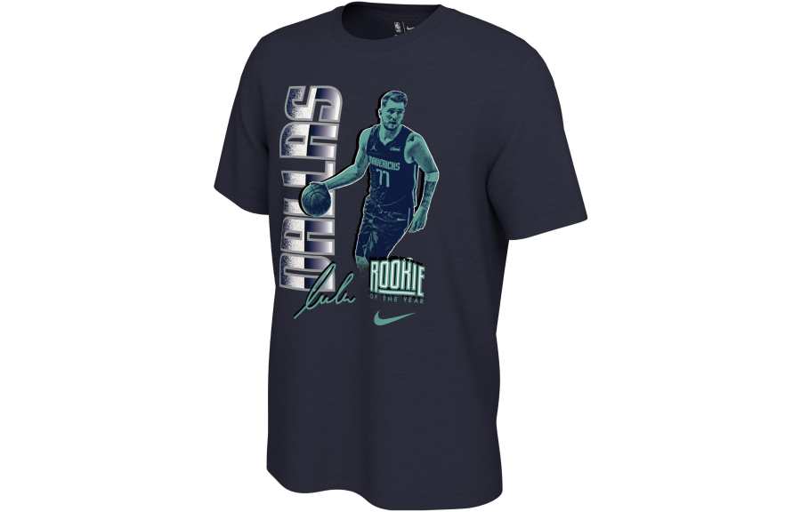 Nike Nike T Shirts Men's Marine Blue Crew Neck Moderate Straight Fit