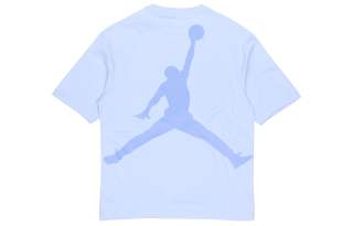 Jordan T Shirts Men's Blue Crew Neck Moderate