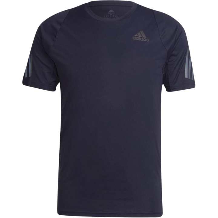 Adidas Adidas T Shirts Men's Navy Blue Crew Neck Moderate Straight Fit