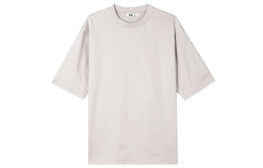 UNIQLO T Shirt Unisex Light Gray