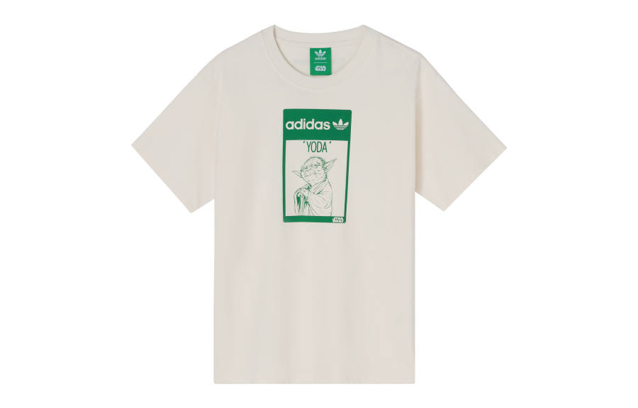 Adidas Originals Drop Shoulder Sleeve T Shirt Unisex Ecru