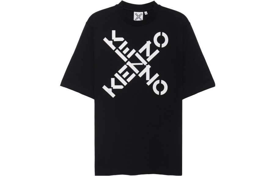 KENZO Letter Logo T Shirt Men's Black