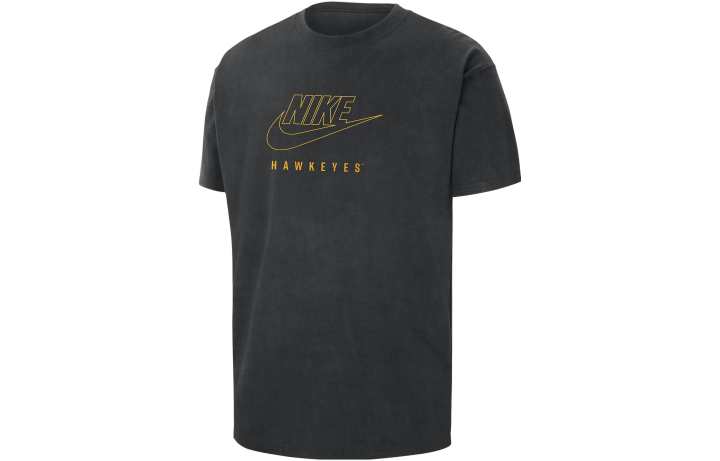 Nike Nike T Shirts Men's Black Crew Neck Moderate Straight Fit