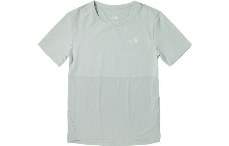 THE NORTH FACE T Shirts Men's Light Gray Crew Neck Moderate Straight Fit