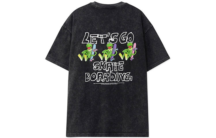 Li-Ning Li Ning X Disney T Shirts Unisex Black Crew Neck Moderate