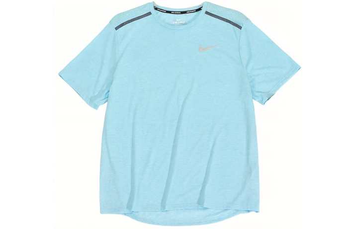 Nike Nike T Shirts Men's Blue Crew Neck Moderate Straight Fit