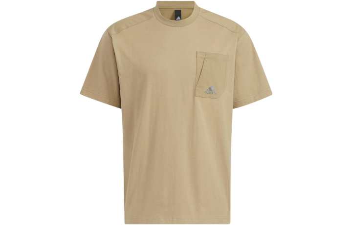 Adidas Adidas T Shirts Men's Green Crew Neck Moderate Straight Fit