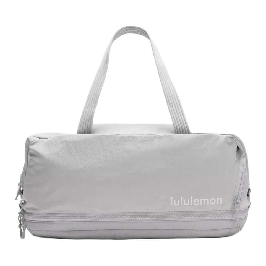 Lululemon Recycled Nylon Travel Bag Unisex Waterdrop Silver