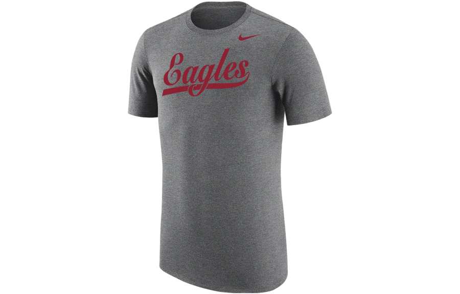 Nike Nike T Shirts Men's Gray Crew Neck Moderate Straight Fit