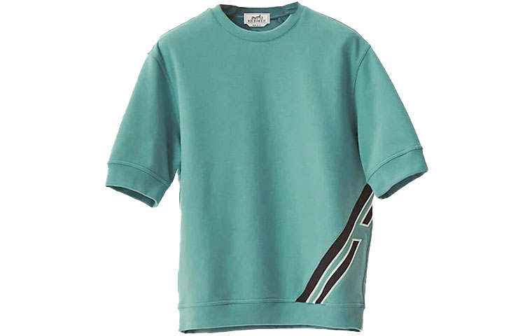 HERMES HERMES T Shirt Men's Celadon Blue