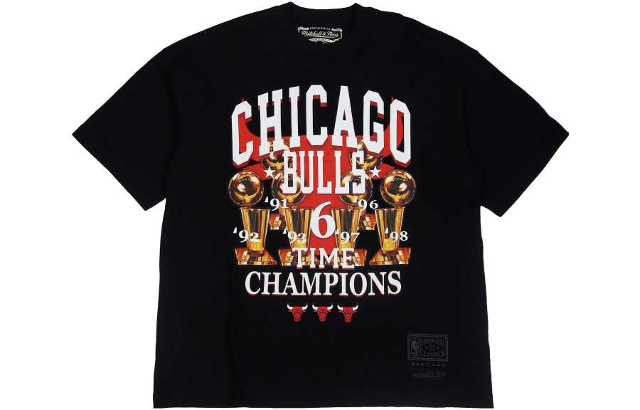 Mitchell Ness Mitchell Ness x NBA T Shirt Unisex Black