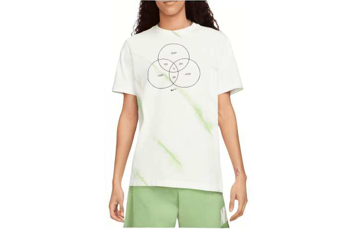Nike Nike T Shirts Men's White Crew Neck Moderate Straight Fit