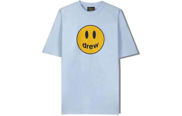 Drew House Smiley Collection T Shirt Unisex Light Blue