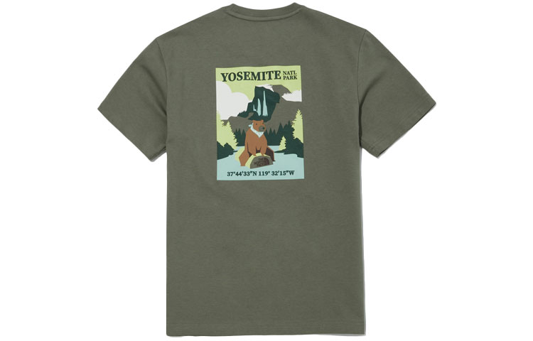 THE NORTH FACE T Shirt Unisex Olive Green