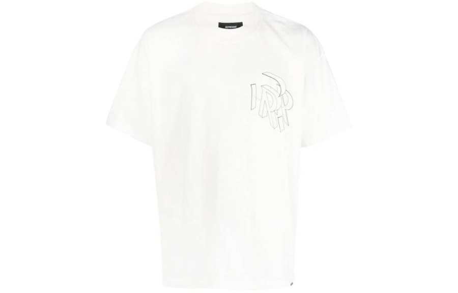 REPRESENT REPRESENT T Shirts Men's White Crew Neck Moderate Straight Fit