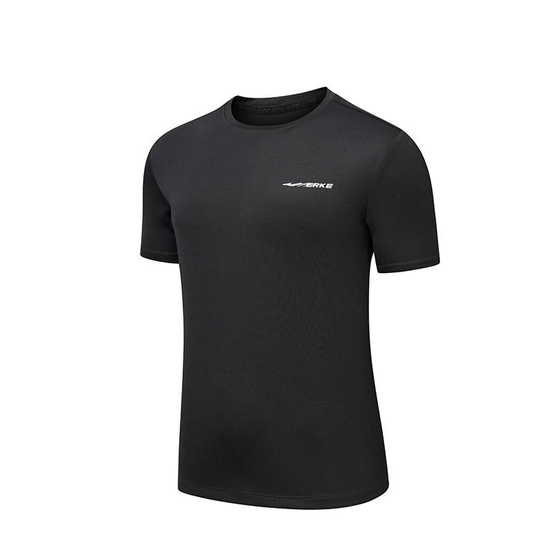 Erke Running T Shirt Men's Jet Black