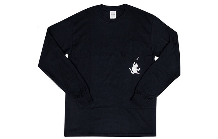 RIPNDIP T Shirts Unisex Black Crew Neck Moderate Straight Fit