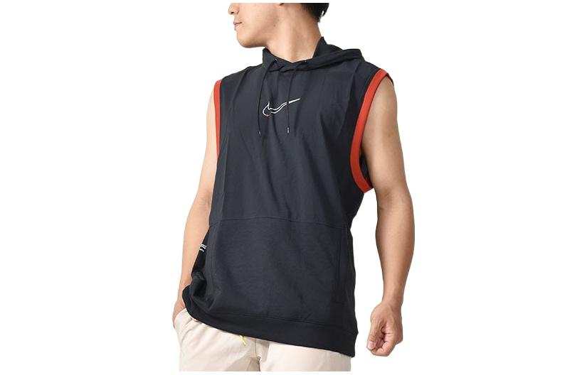 Nike Nike T Shirts Men's Black Hooded Moderate Straight Fit